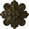 Ekena Millwork Katheryn Ceiling Medallion, Hand-Painted Green Gold, 18 1/8"OD x 1 1/4"P CM18KAGGS - alternate 1